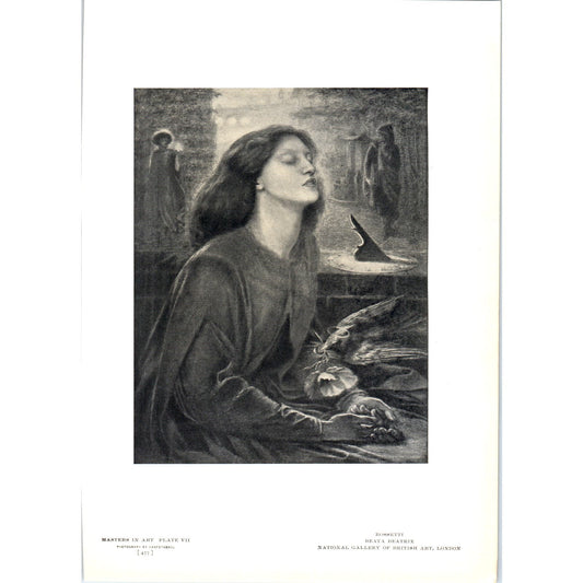Beata Beatrix - Rossetti c1905 Art Print D13