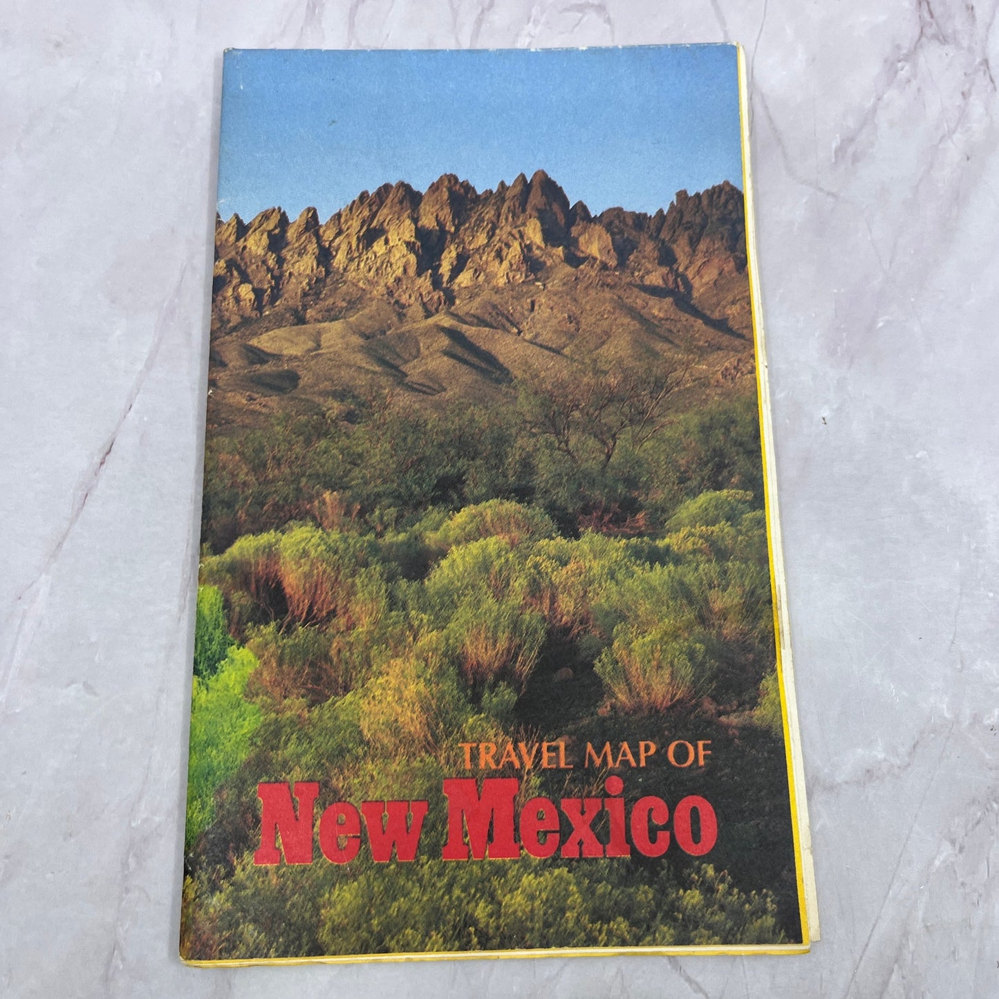 c1970 Travel Map of New Mexico Large Fold Out Travel Map TC5-LP1