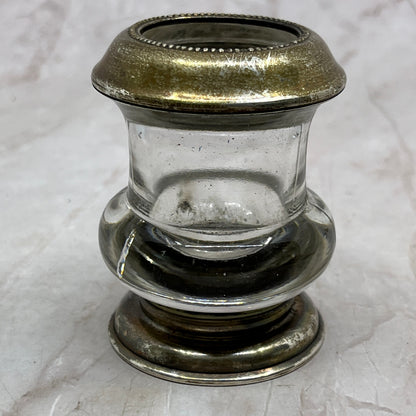 Vintage Sterling Silver And Glass Frank Whiting Toothpick Holder TL3