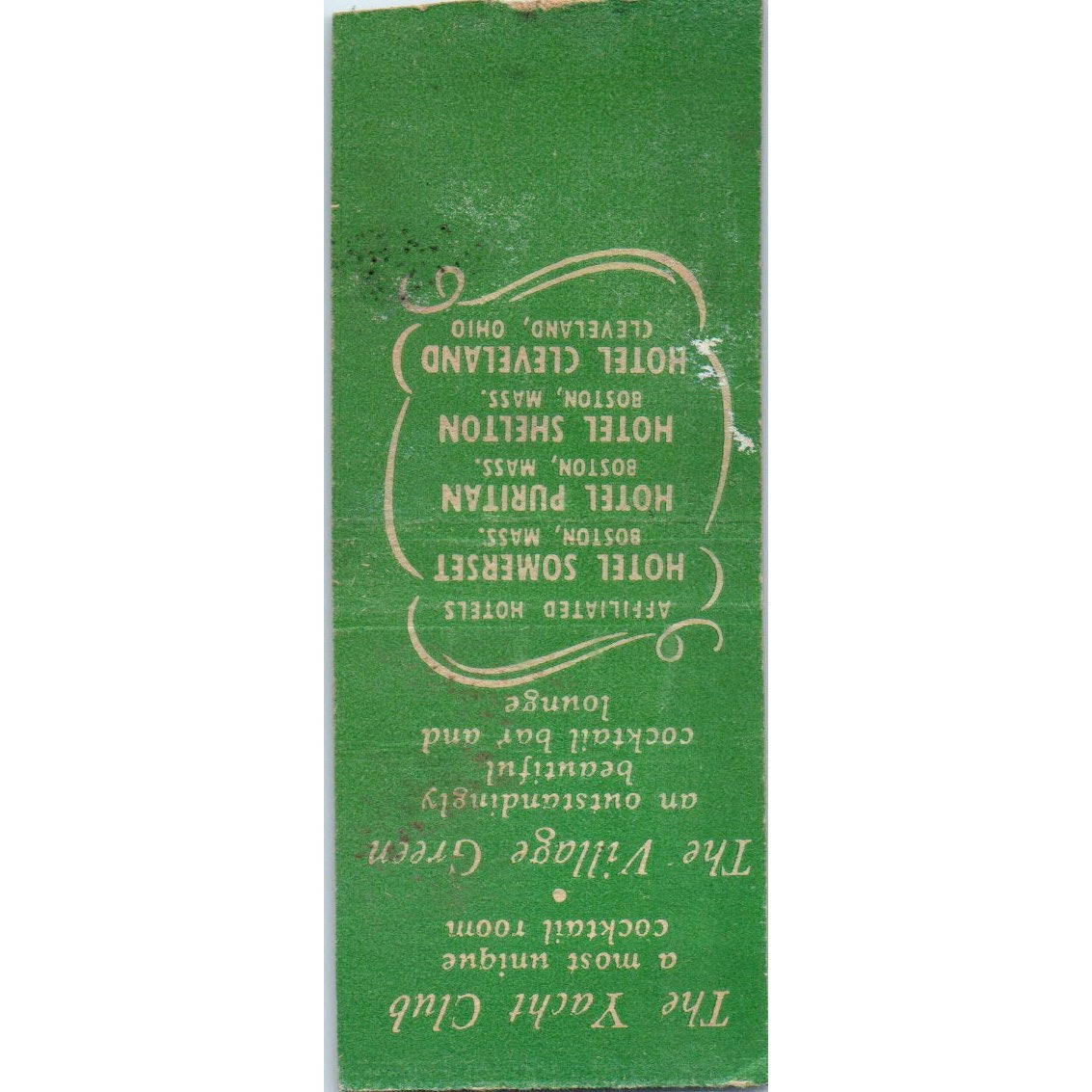 Edgewater Beach Hotel Chicago Vintage Matchbook Cover SF4-Y2
