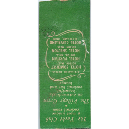 Edgewater Beach Hotel Chicago Vintage Matchbook Cover SF4-Y2