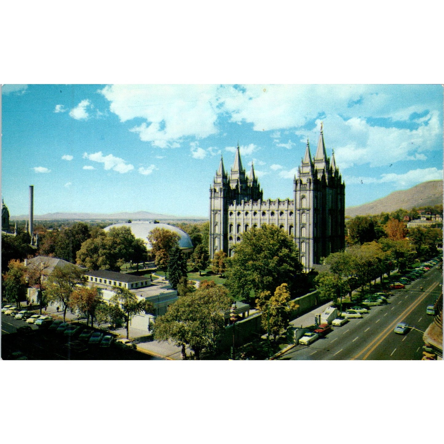 Temple Square Salt Lake City Utah Vintage Postcard PE6