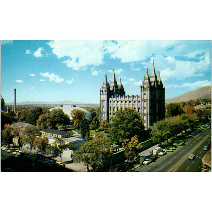 Temple Square Salt Lake City Utah Vintage Postcard PE6