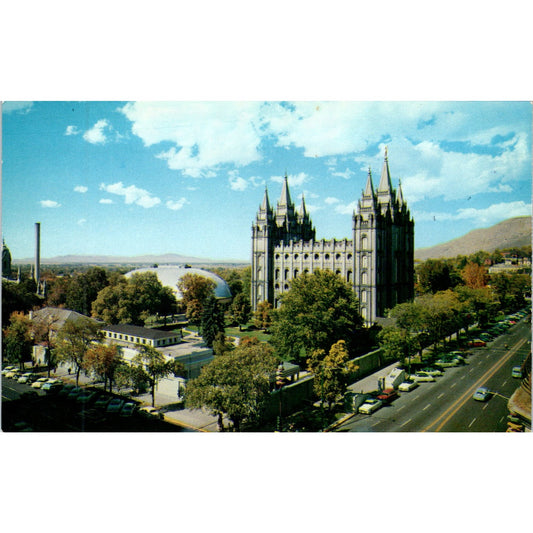 Temple Square Salt Lake City Utah Vintage Postcard PE6