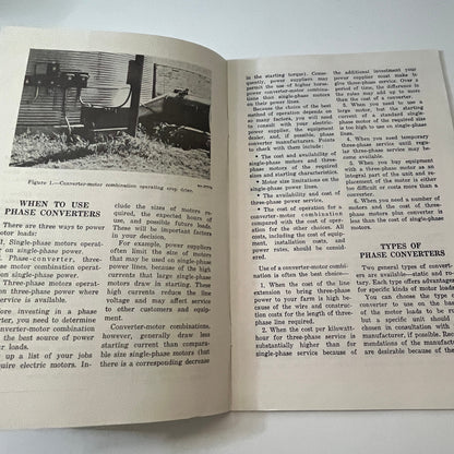 Phase Converters for Operation of 3-Phase Motors From Single-Phase 1972 TK2-XB3