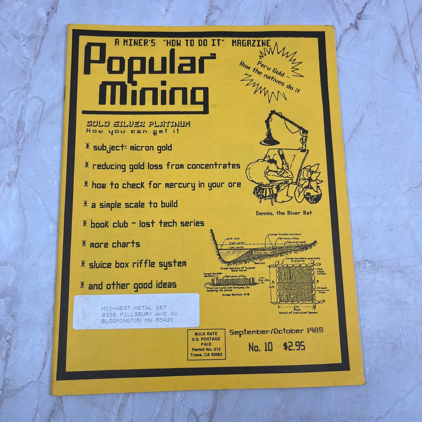 1985 Sep/Oct - Popular Mining Magazine - Treasure Hunting Prospecting Gold M11