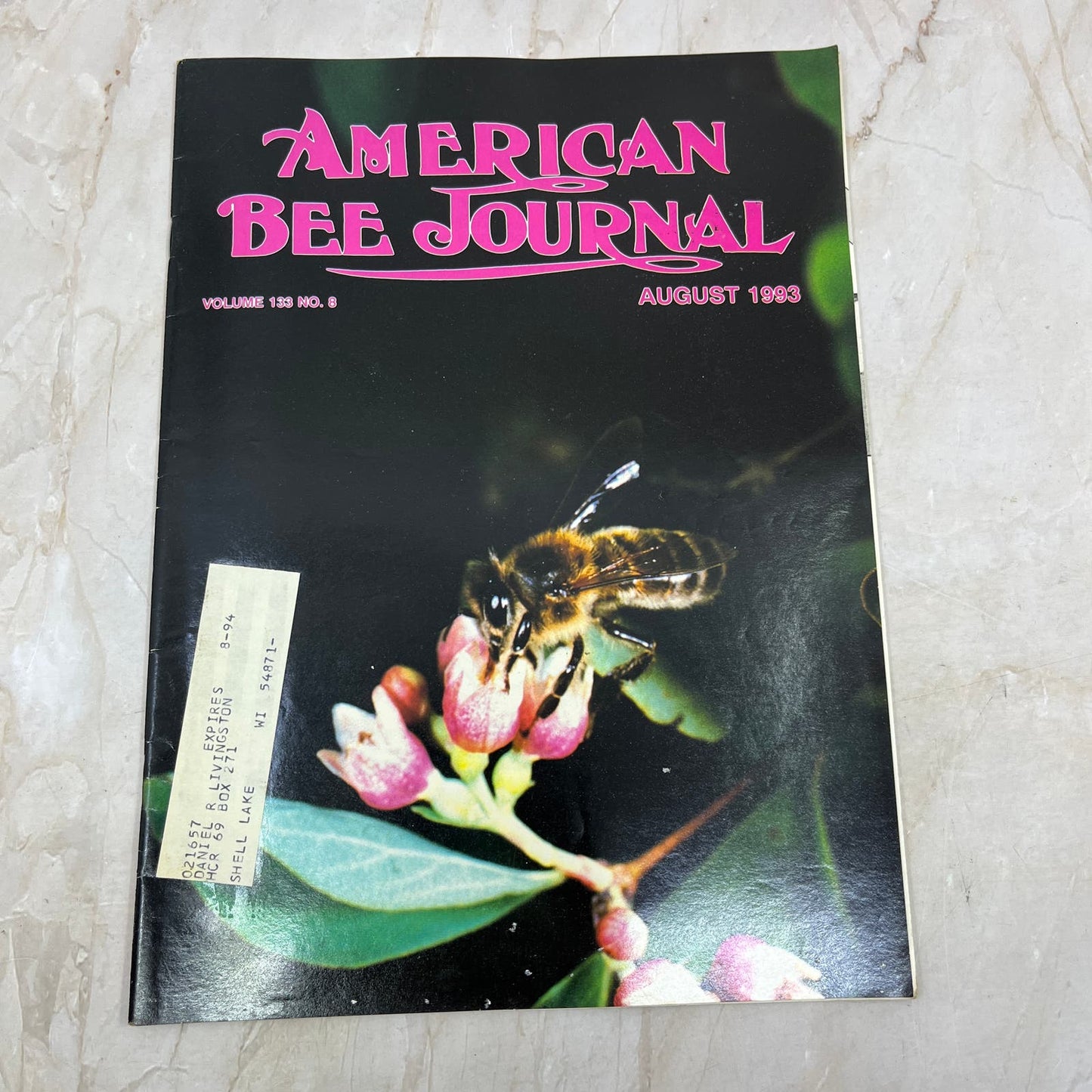 1993 August - American Bee Journal Magazine - Bees Beekeeping Honey M9