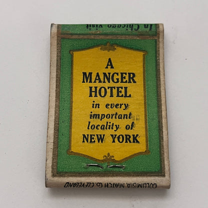 Hotel Manger North Station Boston MA Vintage Matchbook Cover TB8-MB-1