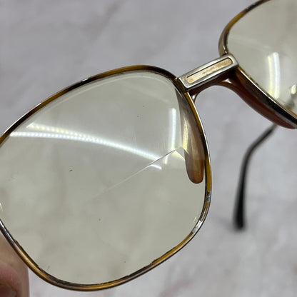 Vintage Safilo Elasta Gold Tone Thick Bridge Glasses Eyeglasses Frames TH9-G2-4