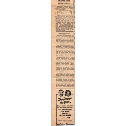 1951 News Clipping Second Jailbreak at Chelsea County Jail AF7-E7