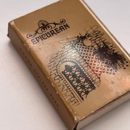 Epicurean Restaurant Fort Wayne Indiana Vintage Matchbox TB6-MB3