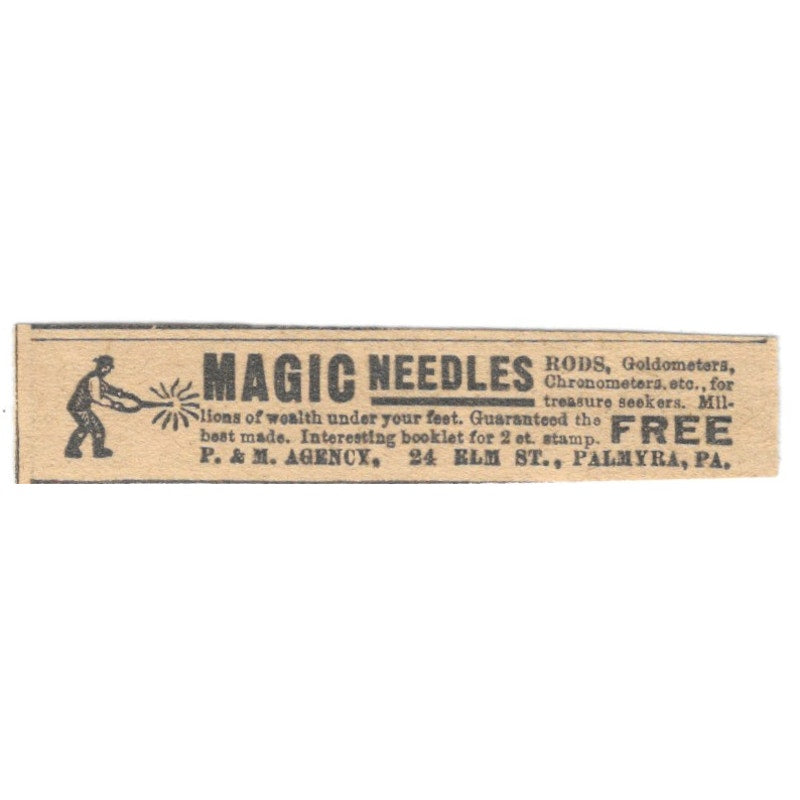 Magic Needles P & M Agency Palmyra PA 1910 Magazine Ad AF1-SS7