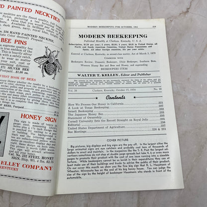 1954 Oct Modern Beekeeping Magazine Clarkson KY Walter T. Kelley TD5