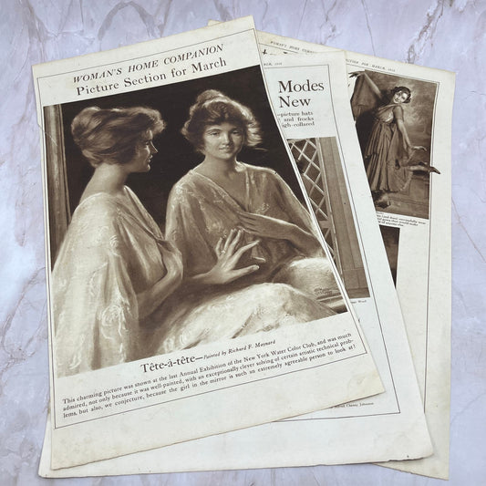 Woman's Home Companion Picture Section for March 1918 Magazine Ad FL6-10