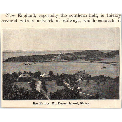 Public Library in Boston Massachusetts 1901 Engraving AF2-P3