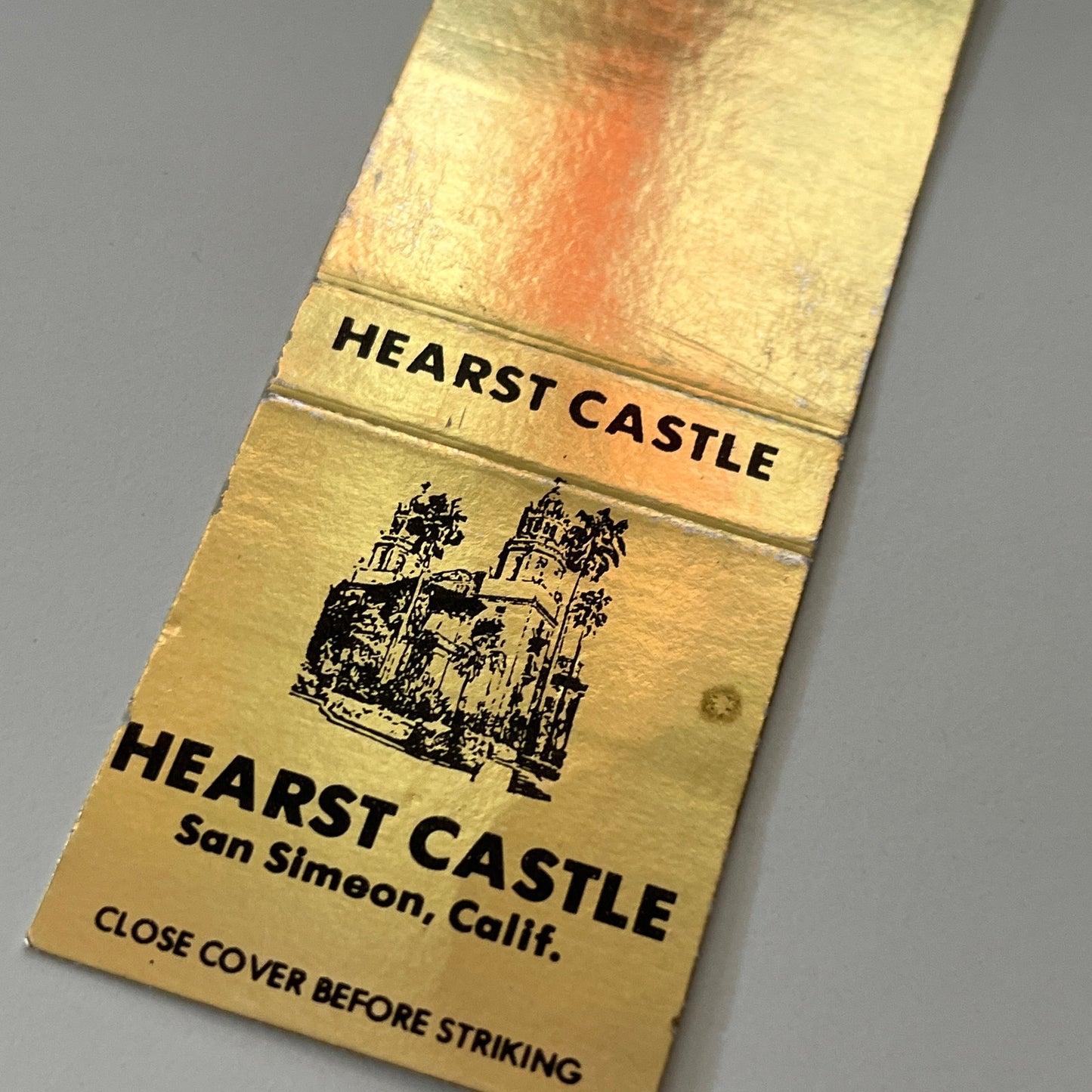 Hearst Castle San Simeon CA Vintage Matchbook Cover TB6-MB1-14