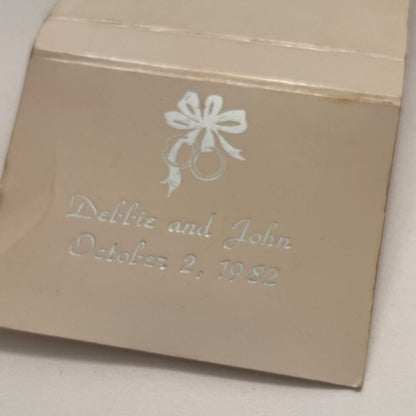 Debbie and John Wedding Oct 2 1982 Monogrammed Vintage Matchbook Cover TB8-MB-6