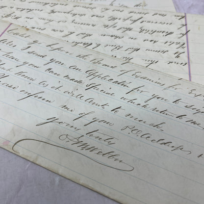 1880s-90s Lot of Letters, Documents of Louisa A Keniston Groton Dover NH ML1-7