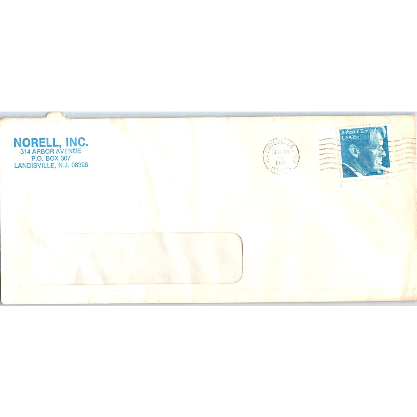 1979 Norell Inc Landisville NJ Postal Cover Envelope TH9-L2