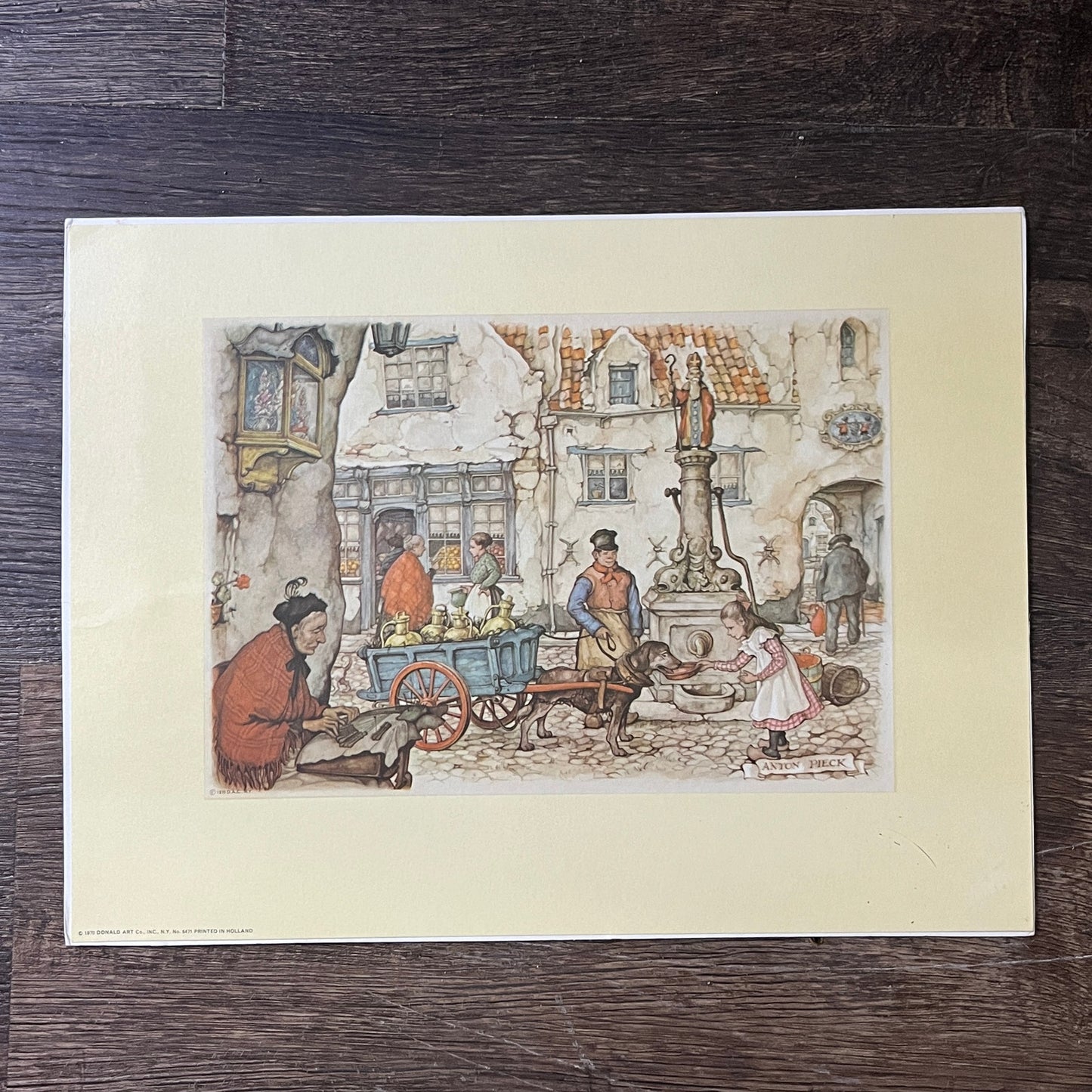 Anton Pieck - Village Life Vintage Art Print 9x11 V5