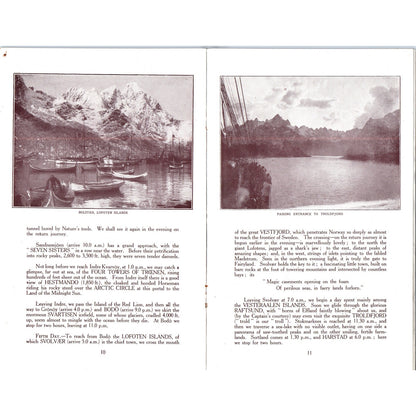1925 B&N Line Norwegian Royal Mail Steamships Norway Travel Guide Book AF7-E1