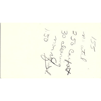 Lakewood Manor Apartments Jane Bartscht Lakewood CA Vtg Business Card SE3-B15