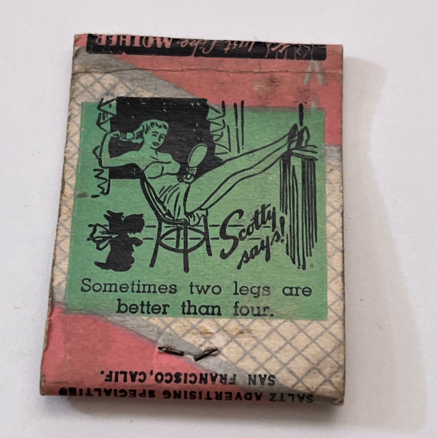 Golden Gate Cafe Turk & Fillmore P.J. Phelan San Francisco Matchbook TB6-MB1-7