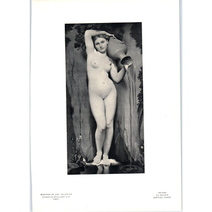 La Source - Ingres c1905 Art Print D14