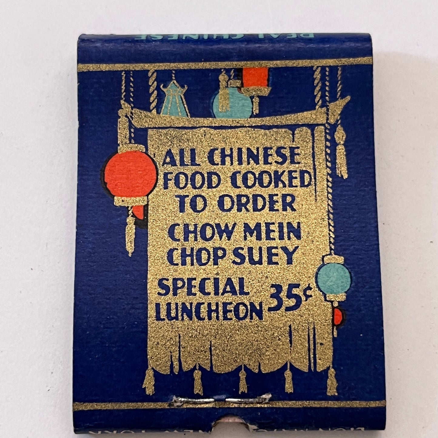 King Wah Low Chinese Restaurant Boston MA Vintage Matchbook Cover TB8-MB3-7