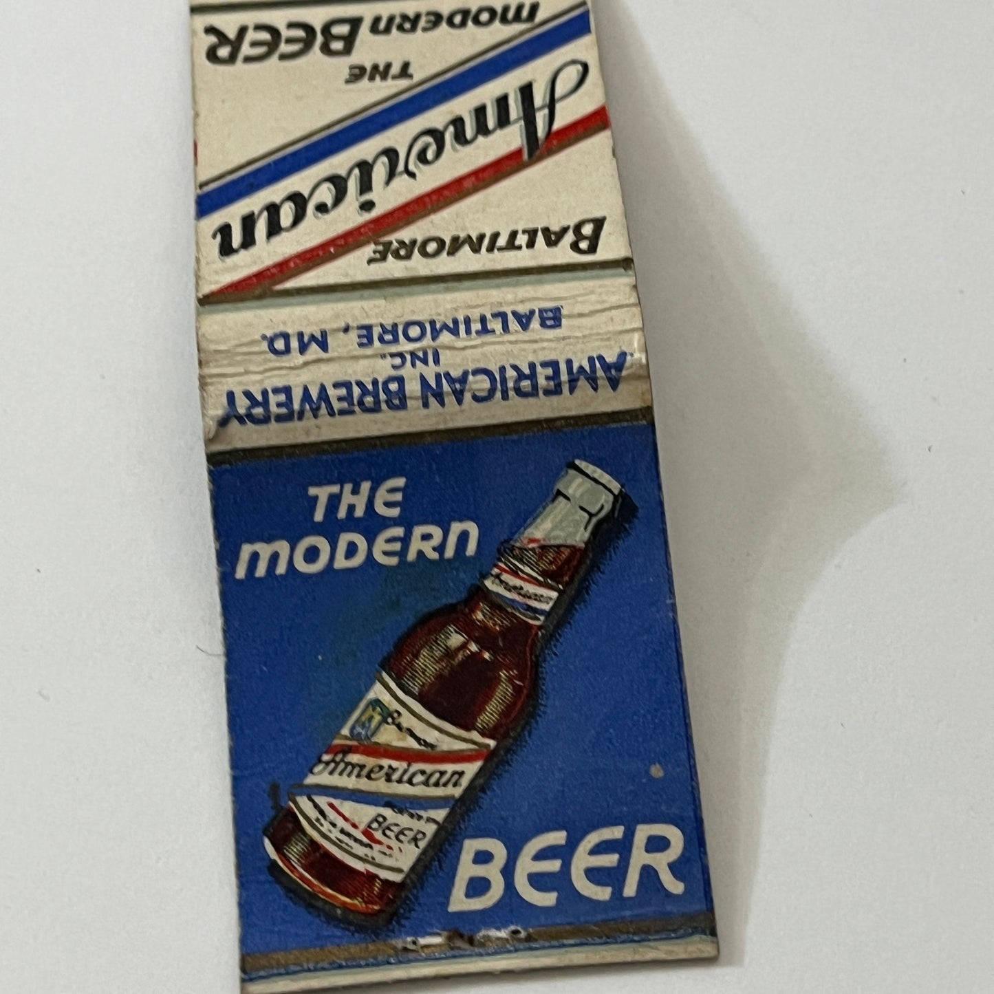 Baltimore American Brewery Inc Vintage Matchbook Cover TB6-MB1-13