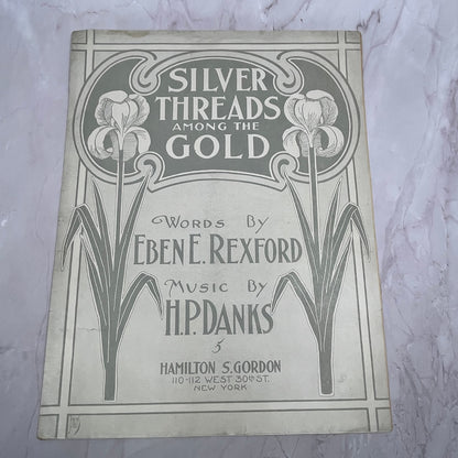 Silver Threads Among the Gold Eben E Rexford HP Danks 1901 Sheet Music V16