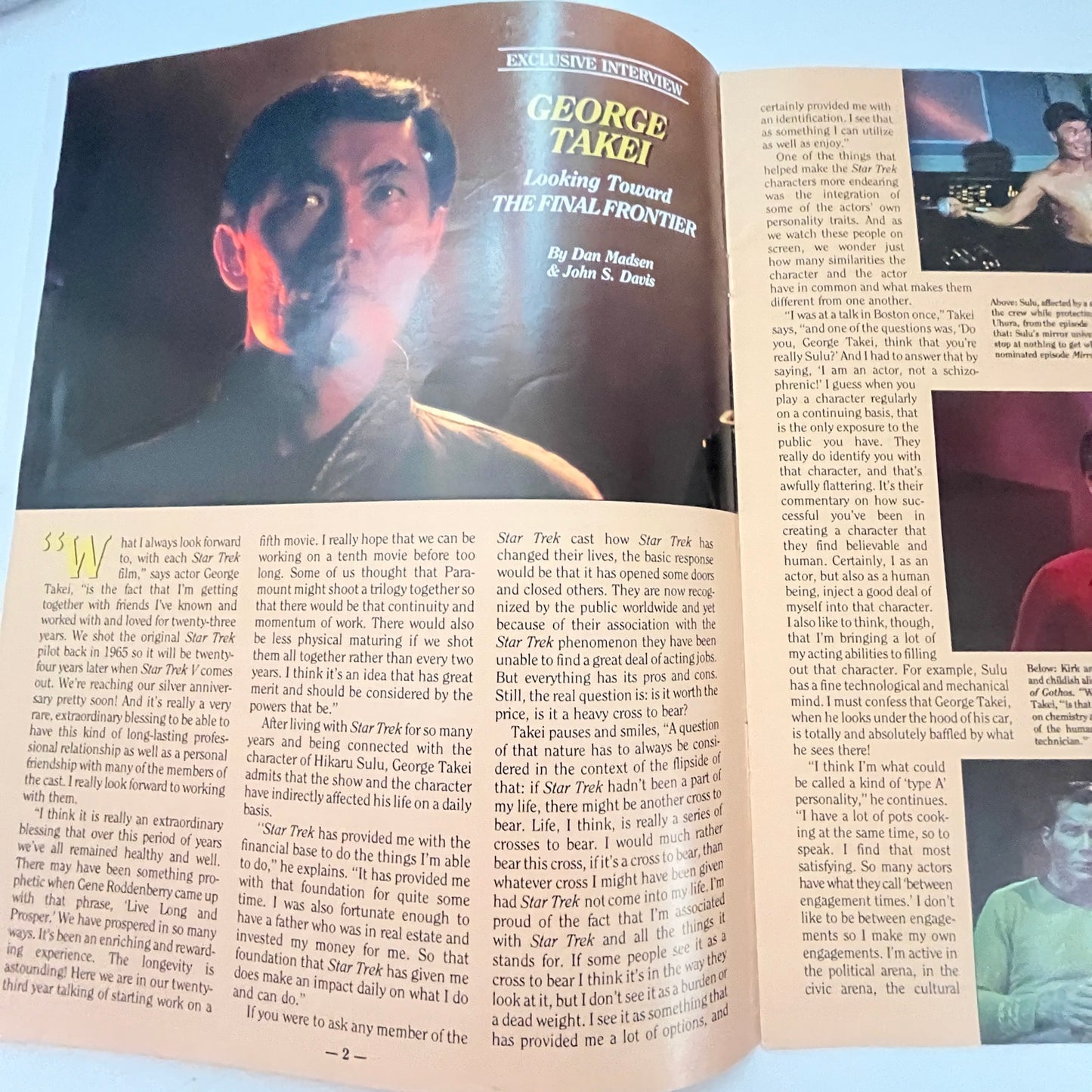 1988 Star Trek Official Fan Club Magazine #63 George Takei Interview V39-1