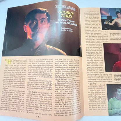 1988 Star Trek Official Fan Club Magazine #63 George Takei Interview V39-1