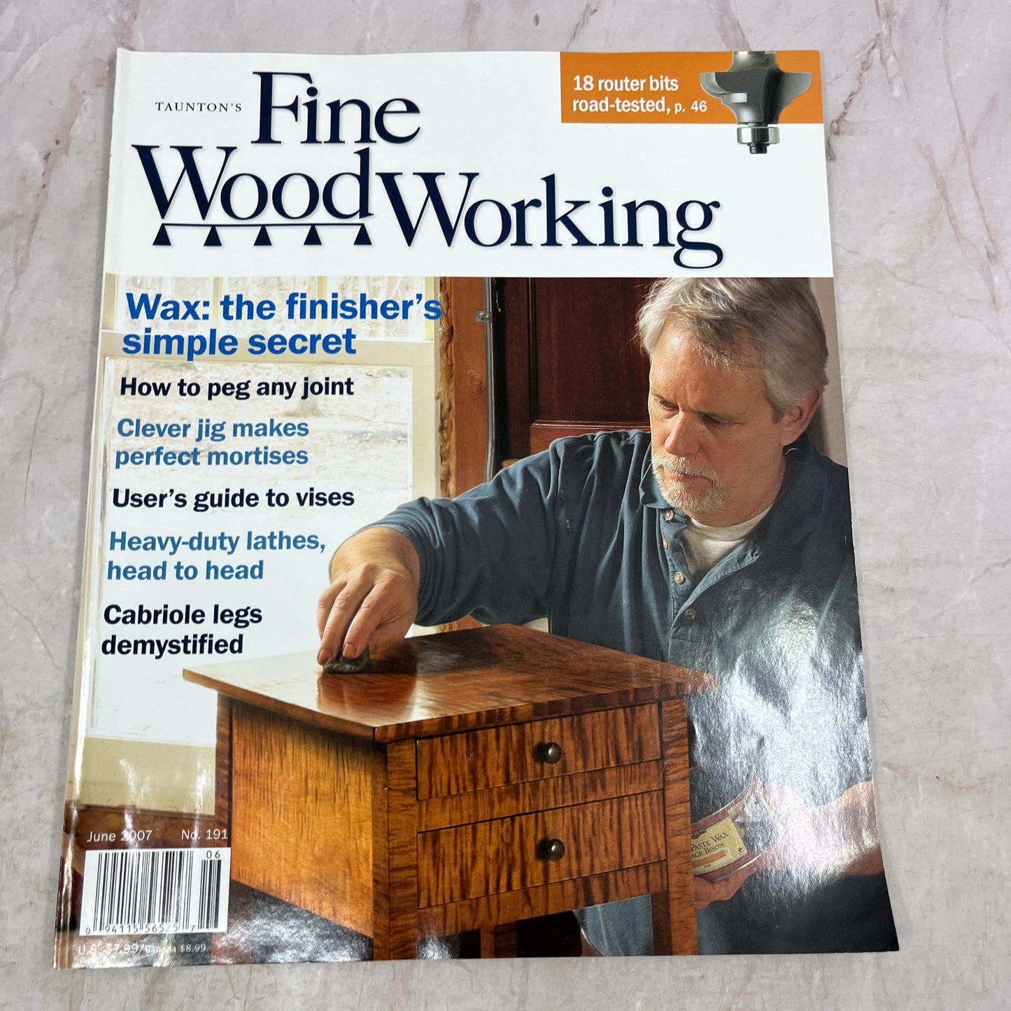 Wax Finishing Secrets - Jun 2007 No 191 Taunton's Fine Woodworking Magazine M36