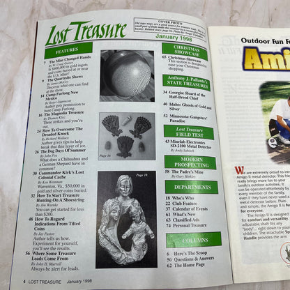 1998 Jan - Lost Treasure Magazine - Treasure Hunting Gold Prospecting M13