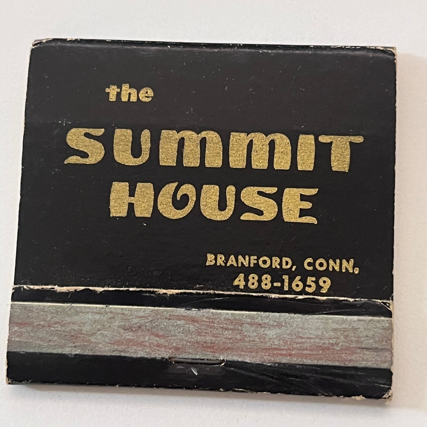 The Summit House Restaurant Branford CT Vintage Matchbook Cover TB6-MB1-5