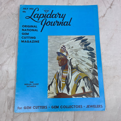 The Indian Chief Intarsia - Lapidary Journal Magazine - Jul 1972 M25