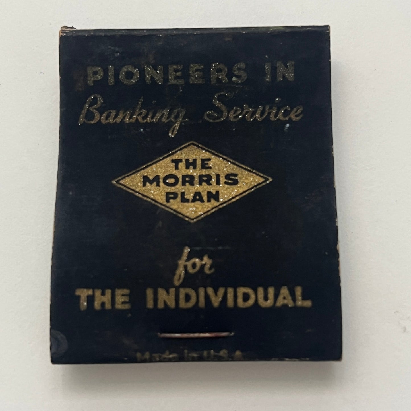 The Morris Plan Banking Company of Boston Vintage Matchbook Cover TB8-MB-1