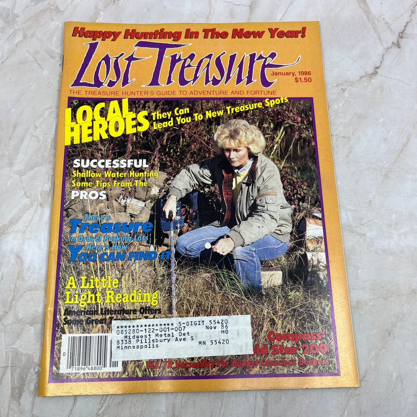 1986 Jan - Lost Treasure Magazine - Treasure Hunting Gold Prospecting M15