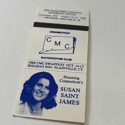 CMC Matchcover Club Honoring CT's Dustin Hoffman Vintage Matchbook TB6-MB2-6