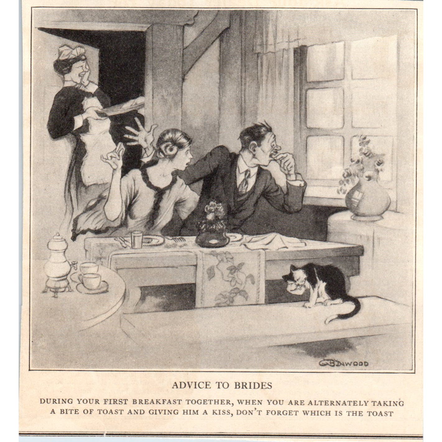 Advice To Brides Comic Humor Binwood 1924 Magazine Ad AF7-LJ1