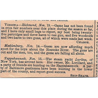 Capt. Bogardus Rifle Shooting Match at Brooklyn Driving Park 1878 Article AG2-M8