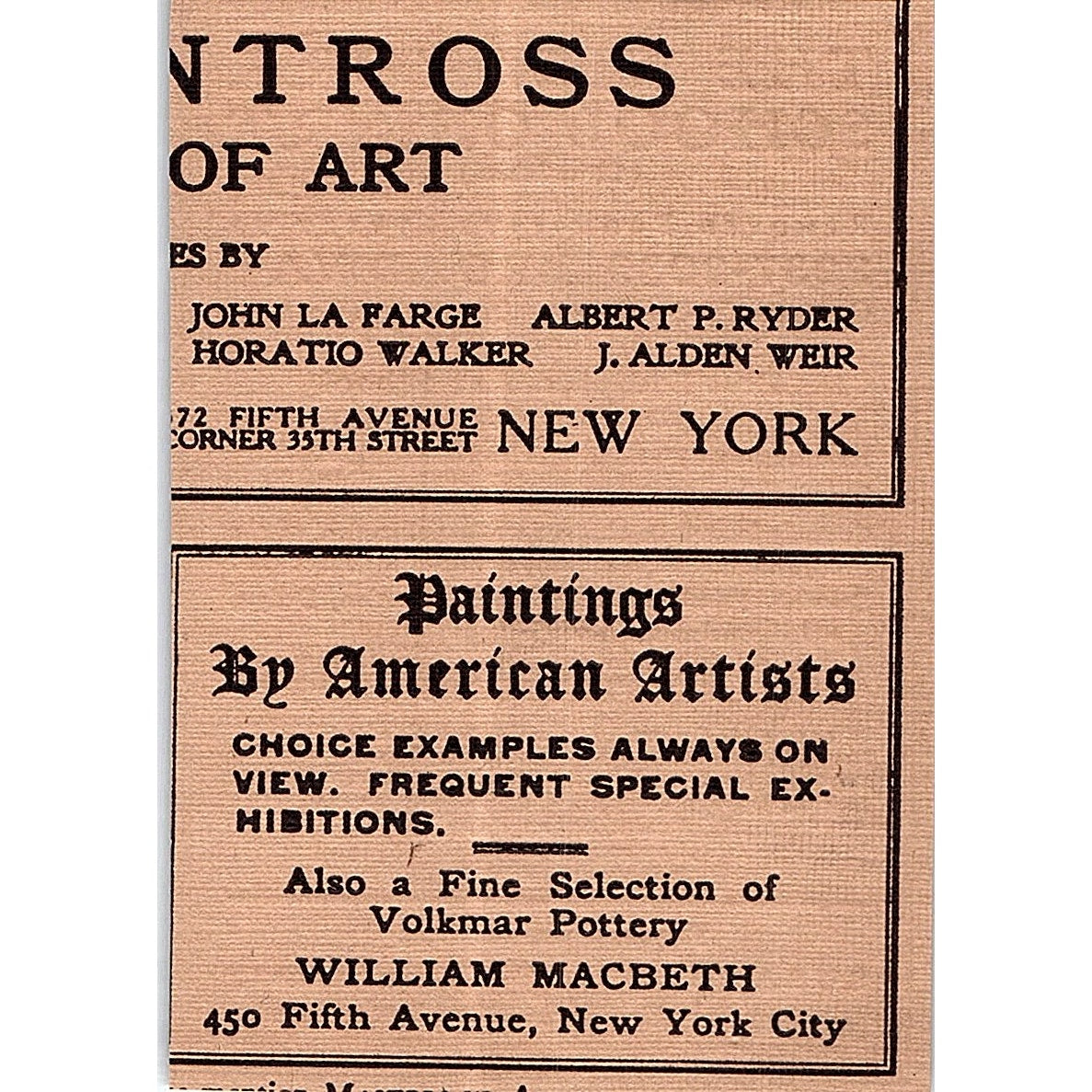 The New York School of Art George Clark Edward Penfield - 1906 Ad AF5-3