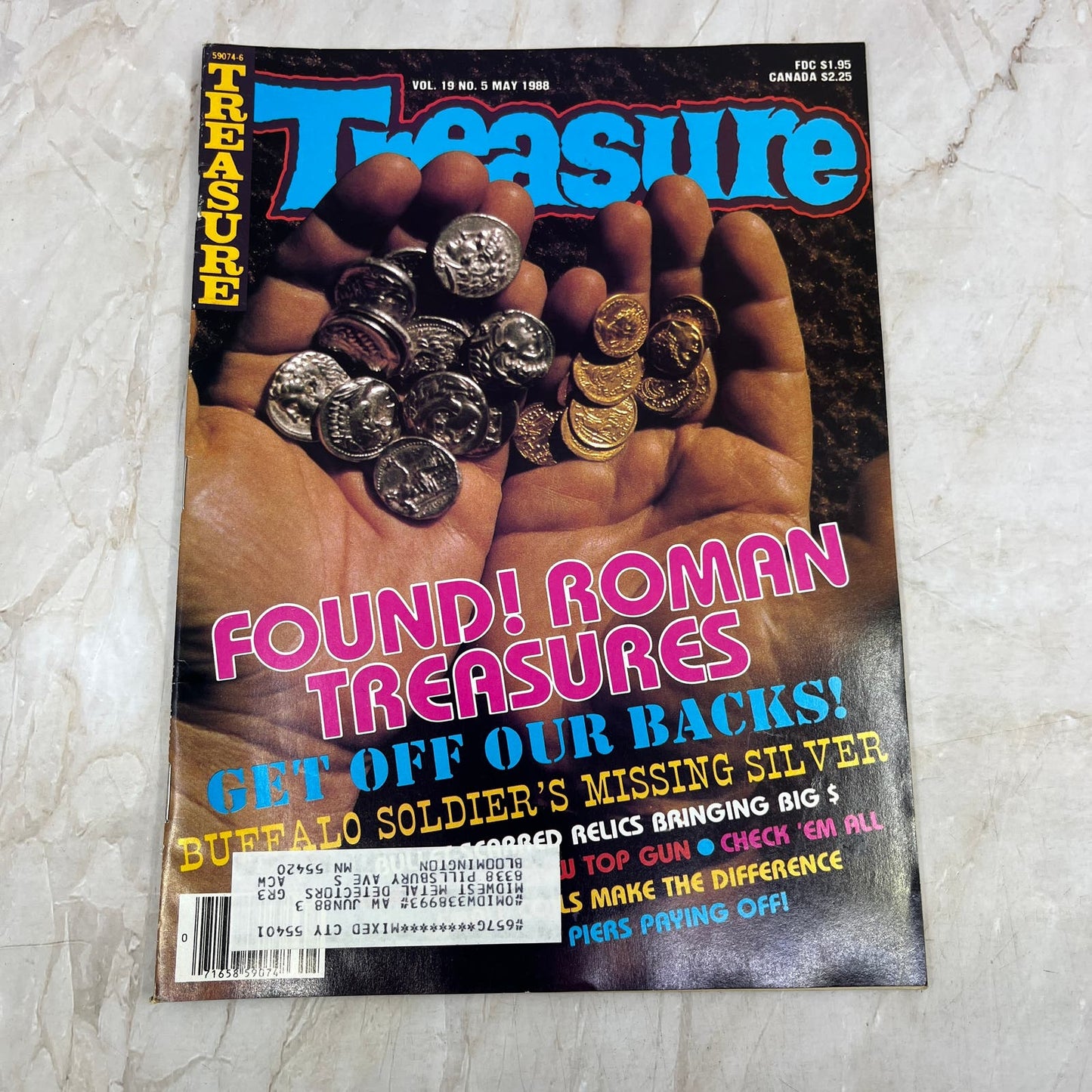1988 May - Treasure Magazine - Treasure Hunting Prospecting Metal Detector M15