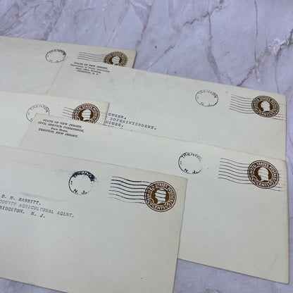 1950s Lot State of New Jersey Trenton Postal Cover Envelopes L4-4-15