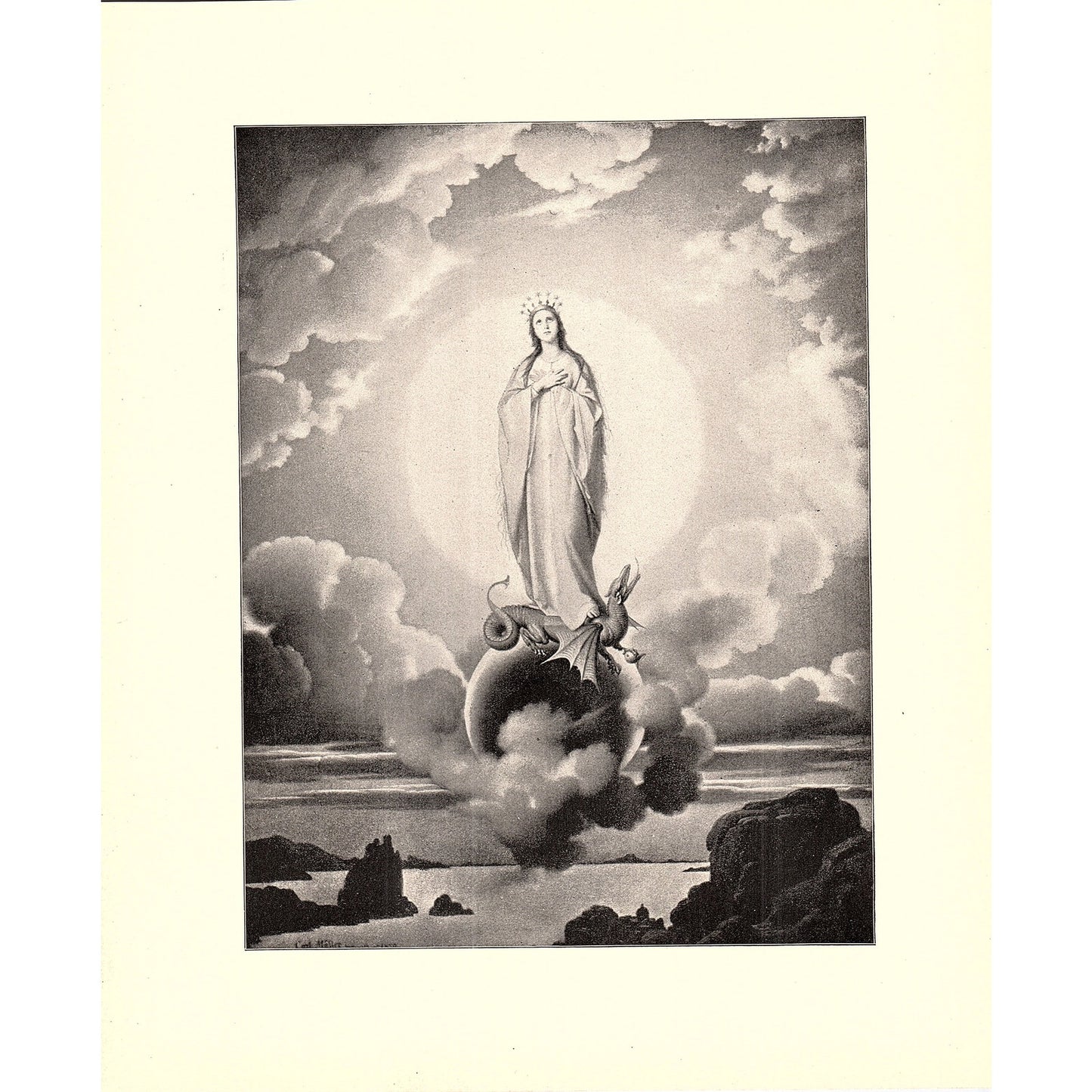 The Immaculate Conception - Karl Muller - 1898 Litho Art Print D19