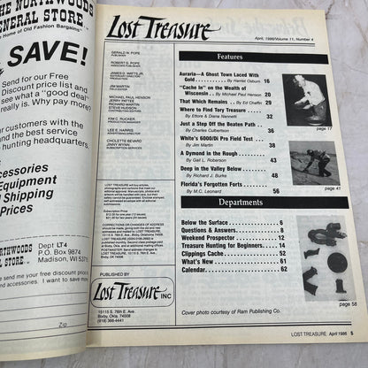 1986 April - Lost Treasure Magazine - Treasure Hunting Gold Prospecting M15