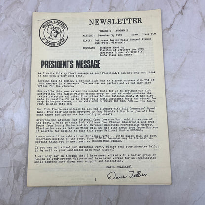 1978 Wisconsin Association of Treasure Hunters Newsletter M20