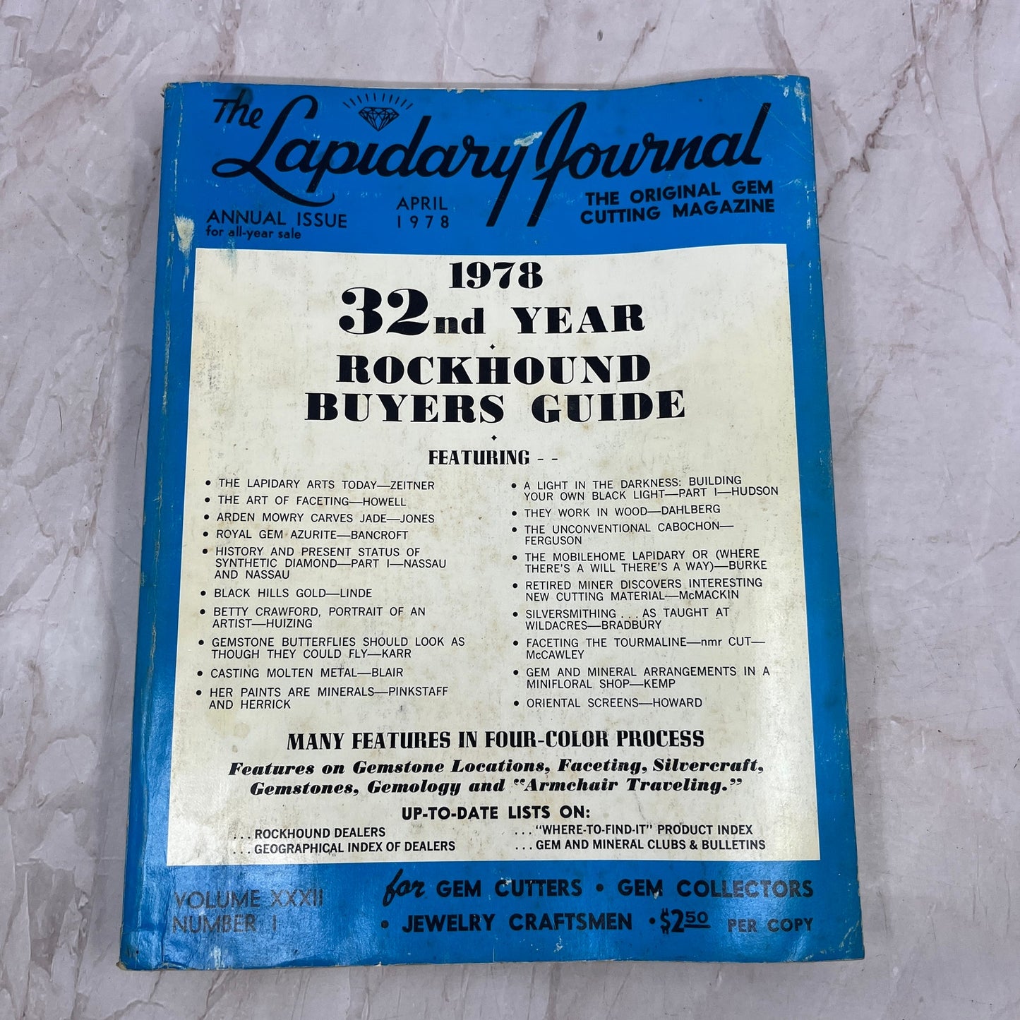32nd Year Rockhound Buyers Guide - Lapidary Journal Magazine - Apr 1978 M26