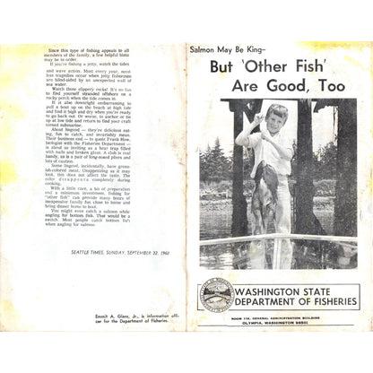 1968 Washington State Department of Fisheries Salmon Fishing Bulletin AD8-R7